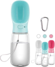 Fiaschetto portatile per cani con dispenser per animali domestici, antibatterico, per alimenti, test di laboratorio per cani, viaggi, consumo per bocchini di fiaschi, per esterno, (550 millilitri, blu)