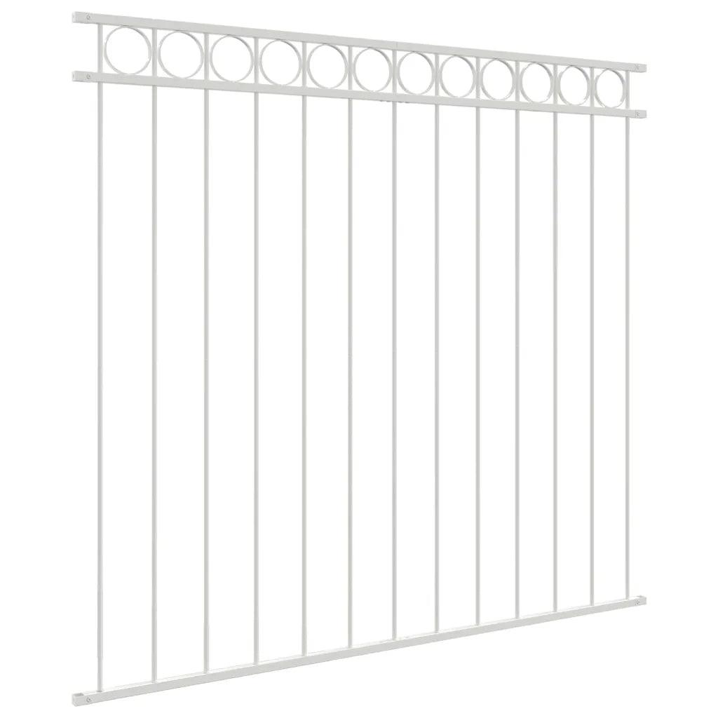 Elemento Recinzione ASSEN 170 x 150 cm Acciaio Bianco 42003929