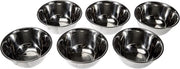 Set di schotels in acciaio inossidabile, 6 pezzi, 12 cm, 0,4 litri
