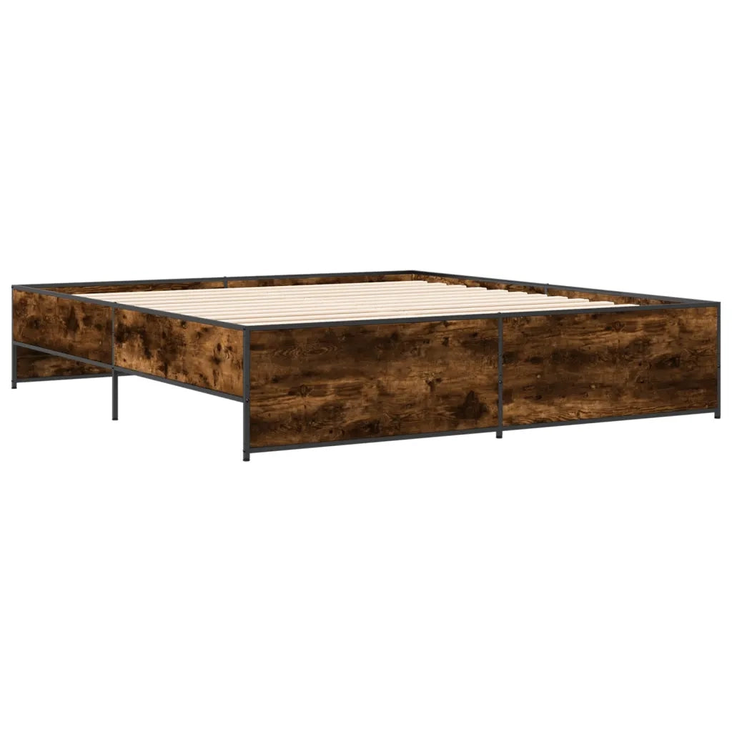 Giroletto Rovere Fumo 180x200 cm in Legno Multistrato Metallo 3279874