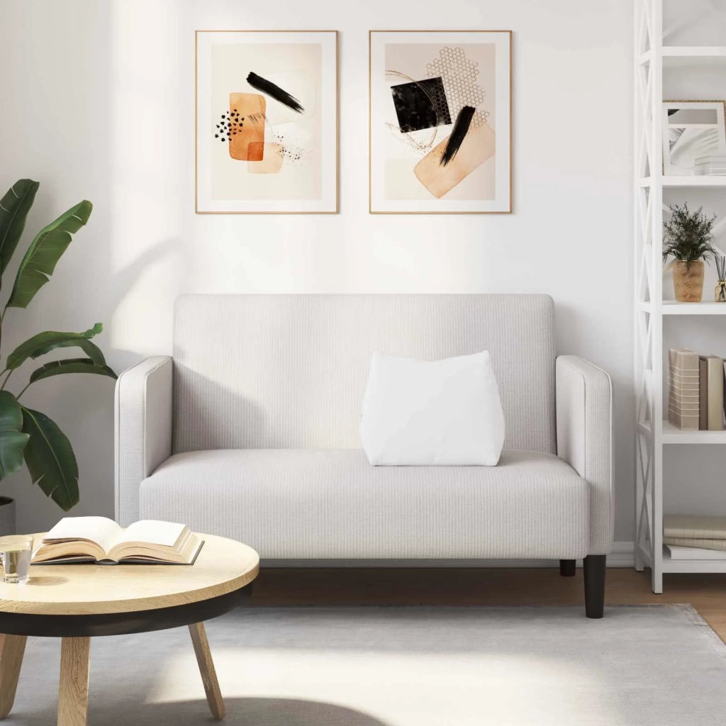 Cuscino per Schiena Bianco 45 x 20 x 35 cm Tessuto