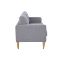 Divano 3 Posti Ramsey 180x73x82 h cm in Tessuto Grigio chiaro