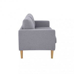 Divano 3 Posti Ramsey 180x73x82 h cm in Tessuto Grigio chiaro