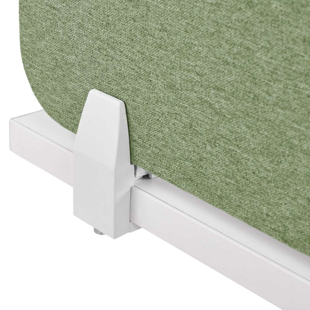 Pannello Divisorio Fonoassorbente per scrivania in PET verde 160 x 40 cm tavolo ufficio