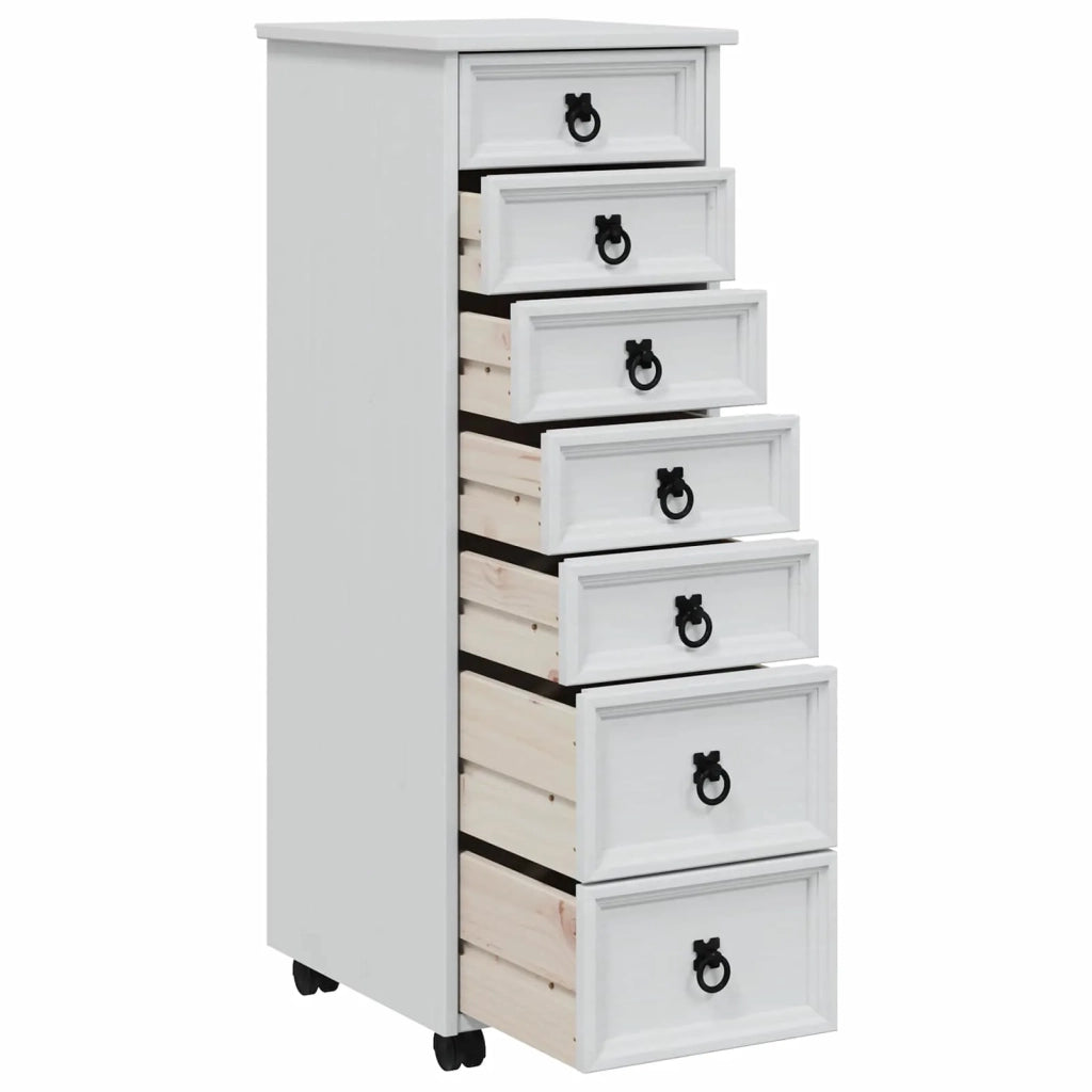 Armadietto Rotolante con Cassetti CORONA Bianco 42040536