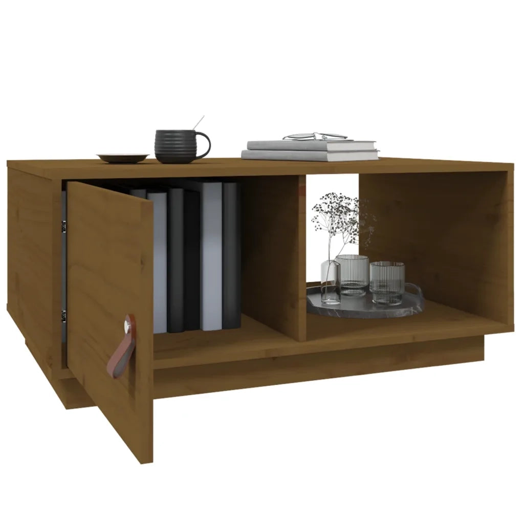 Tavolino da salotto | Tavolino da caff¨¨ | Tavolino da Soggiorno ambra 80x50x35,5 cm Legno Massello di Pino