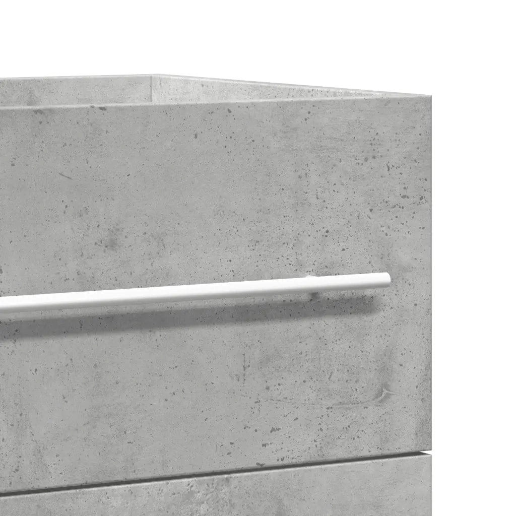 vidaXL Mobile Lavabo Grigio Cemento 80x38,5x48 cm in Truciolato