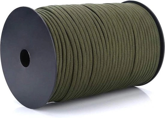 Cintura di Paracord riflettente a 9 fibre centrale - 100m - 7 colori - Multifunzionale - Cinturino per chiavi