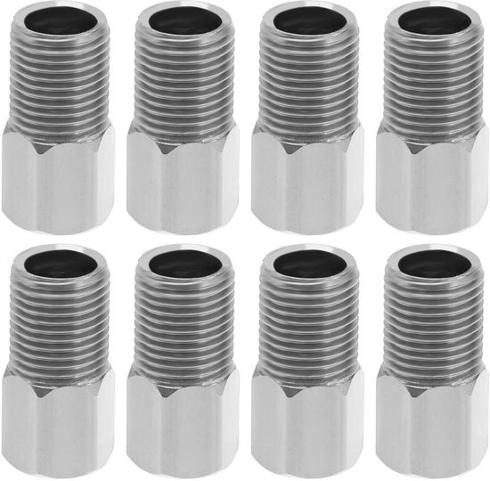Compressiemoeren idraulici - 8 Stuks - M8 - Acciaio Inossidabile - Duraturo - Facile da Installare - Connettore idraulico