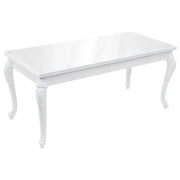 Tavolo da Pranzo 179x89x81 cm Bianco Lucido 246958