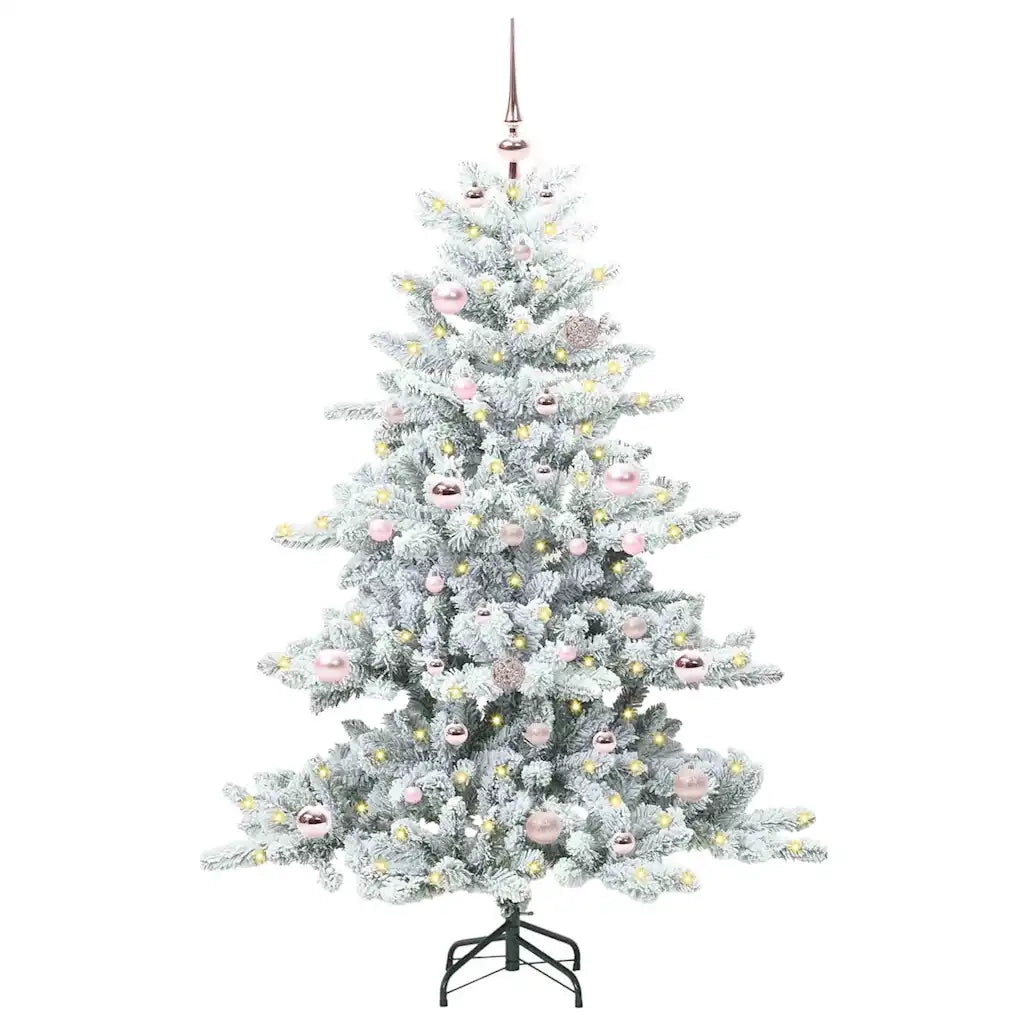 Albero di Natale Artificiale con Rami Pieghevoli Bianco 150 cm 3397707