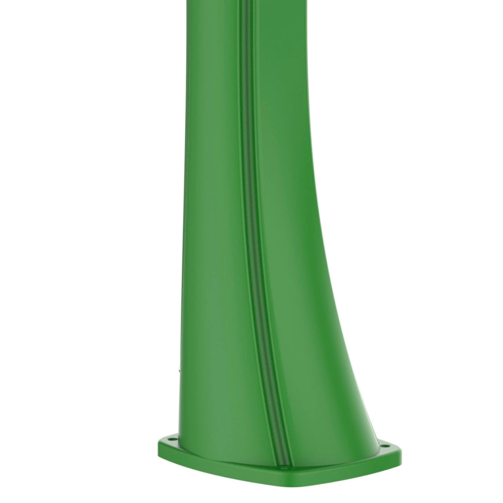 STARMATRIX Doccia Solare Verde RAL3028 In Polietilene HD Struttura Sinuosa Serbatoio 40 Litri Alta Statura 226 Cm Comandi Ottone Inclusi Modello Rioxxl Ss0935xxl