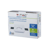 Porta faretto da incasso GU10 CONTTENTI SEQUADE GYPSUM BIANCO