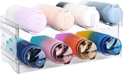 Flessierecipeinte per frigorifero, organizzatore di flessi, flessierecipeinte, ripiano per vino, ripiano per flessi in plastica per lavoro in cucina, ripiano per flessi in plastica per mobile di lavoro, per 8 flessi