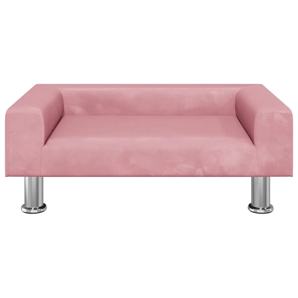 Lettino per Cani Rosa 70x45x26,5 cm in Velluto 171921