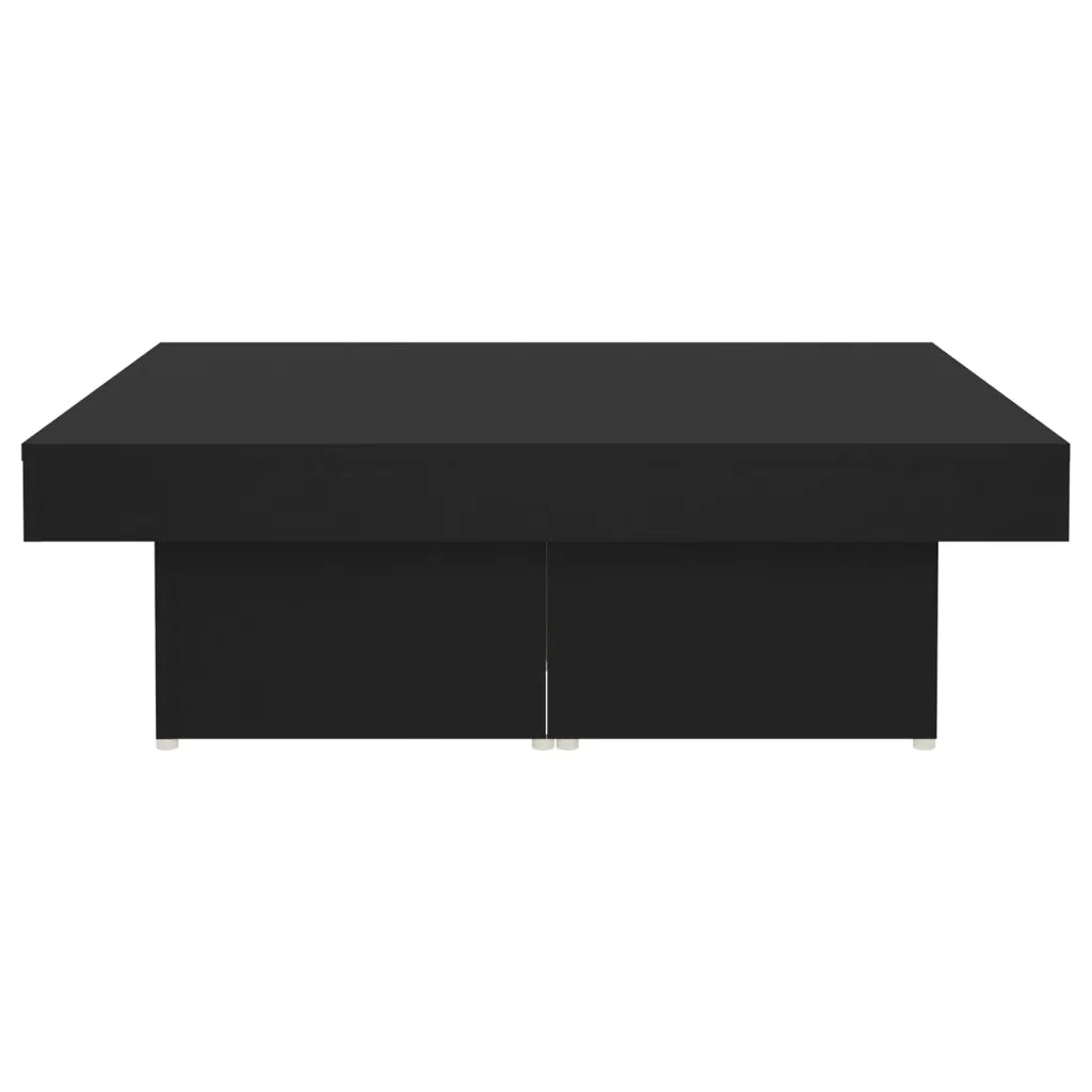 Tavolino da Salotto Nero 90x90x28 cm in Truciolato cod mxl 13951