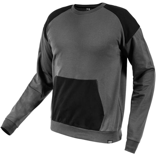 Topex 81-651-s felpa comfort, gr igio e nero, taglia s