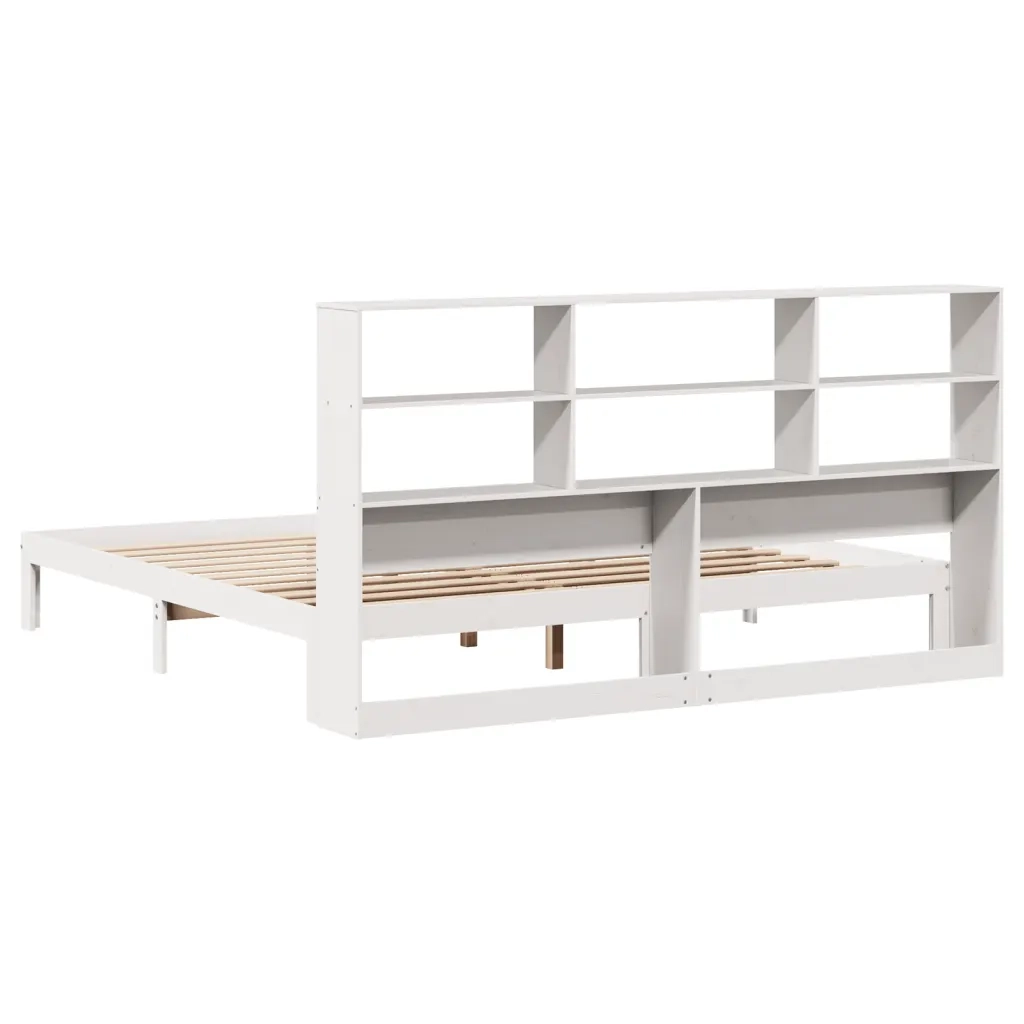 Giroletto con Libreria senza Materasso 180x200 cm in Legno Pino 3322569