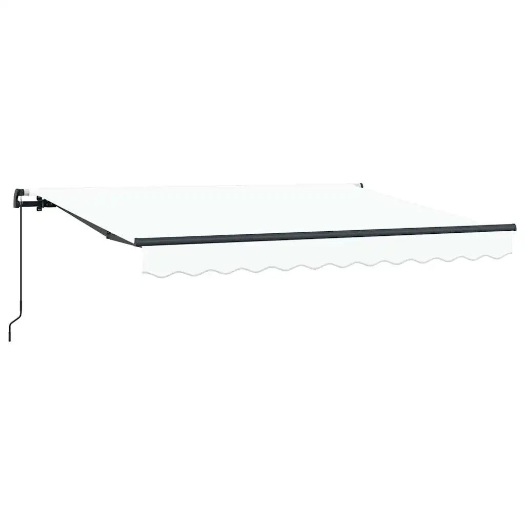 Tenda Retrattile Bianco 300 x 200 cm Poliestere e Alluminio 3329580