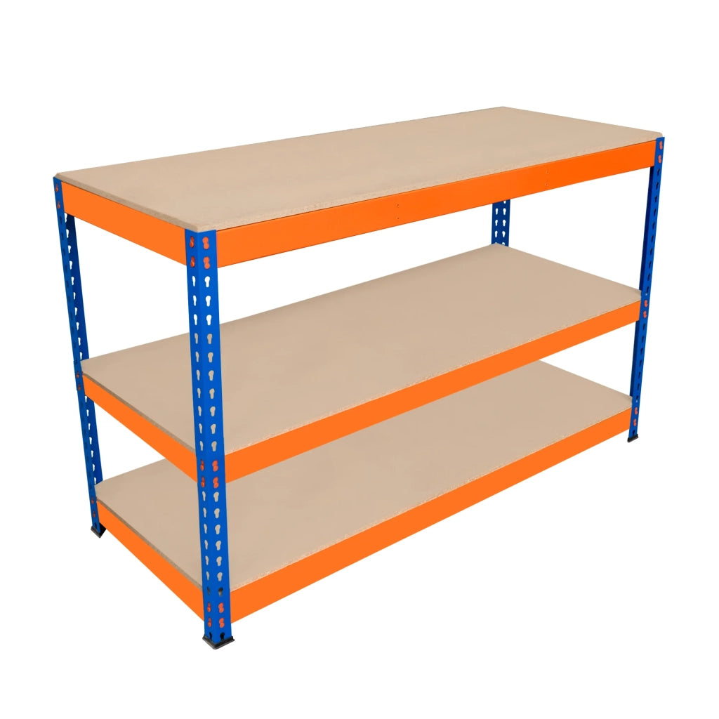 Banco da Lavoro a 3 Ripiani S-Rax - Postazione di lavoro 300kg - 150x60x90cm