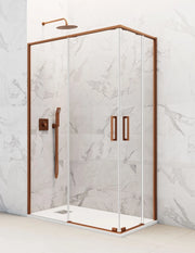 Box doccia ingresso angolare 2+2 ABANTE (TWENTY) 95x90 cm Rame
