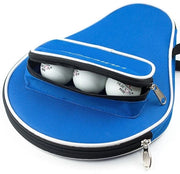 Tas da racchetta da ping-pong portatile - 30 x 20,5 cm - con compartimento per palline extra