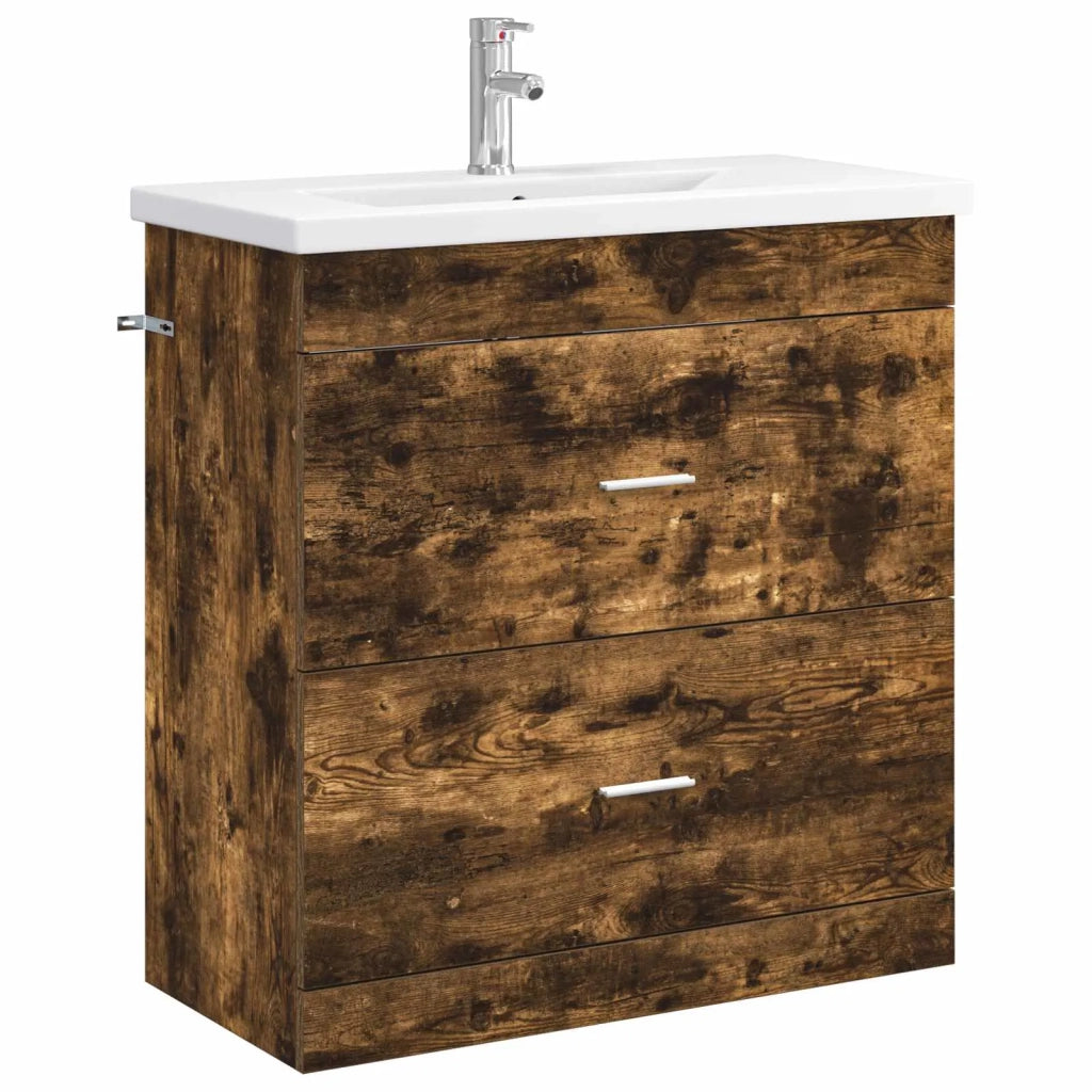 Set di mobili per il bagno Rovere Fumo 81 x 40 x 84,5 cm 3404378