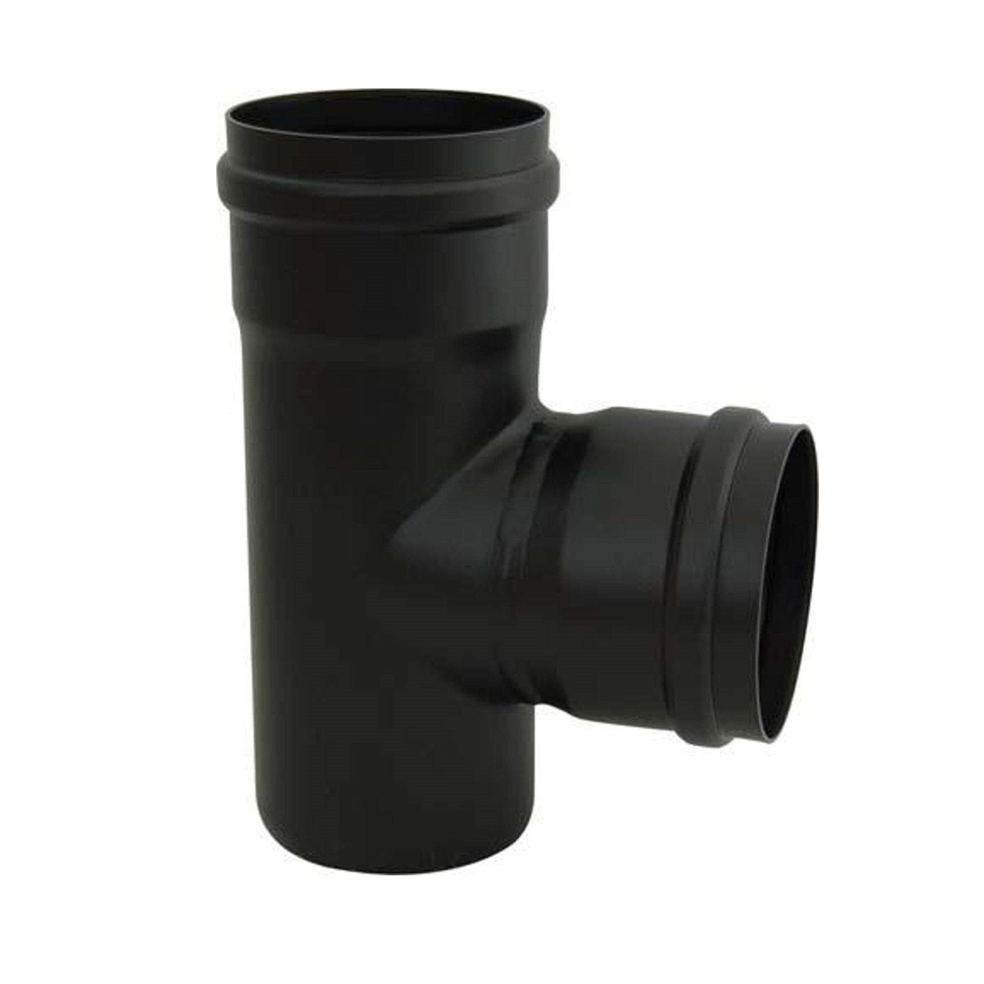 Tubi acciaio pellet 80 mm accessori stufa cm25 50 100curva45°90°T rosone condensa RACCORDO A T FFM 80 MM