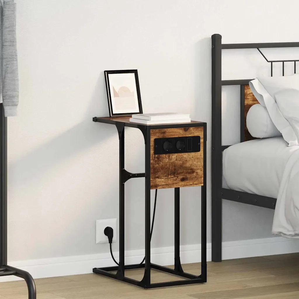 Armadio da Notte Rovere fumé 41,5 x 26 x 60,5 cm 859602