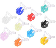 Clip per naso acqua resistente - 20 pezzi - Silicone - Disegno ergonomico - Per adulti/bambini - Asciuga il naso - Accessorio da bagno