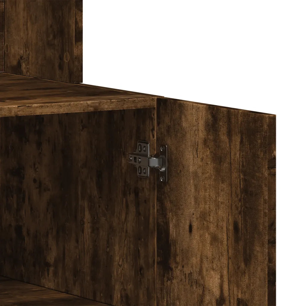 Mobile da cucina-Armadio da cucina Rovere Fumo 95x50x180 cm Legno Multistrato