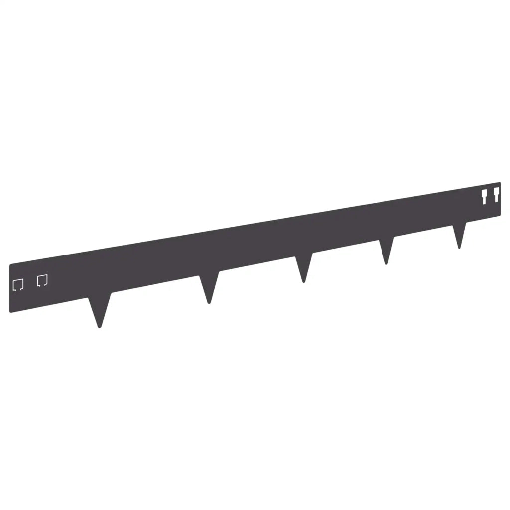 Bordura per Prato 10 pcs 100 x 12 cm Acciaio Nero 8008518