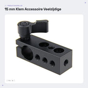 Accessorio per montaggio - 15 mm Klem - Multifunzionale - Nero - Adatto per fotocamere - Ideale per fotografi e registi