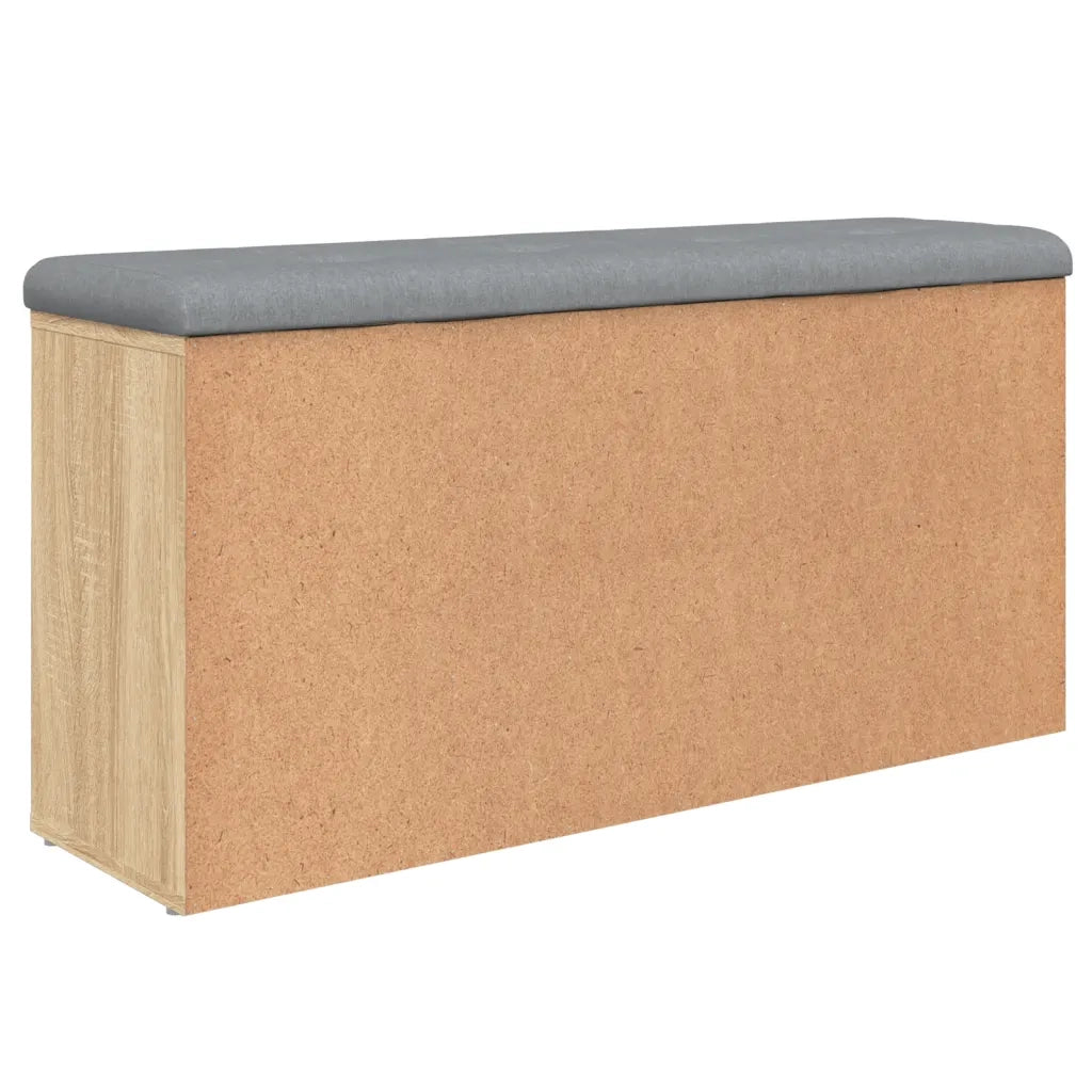 Panca Porta Scarpe-Sgabello-Panca Scarpiera Rovere Sonoma 102x32x50 cm Legno Multistrato 930016