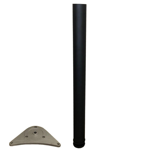 piede acciaio x tavoli diametro 60 cm.71 nero cod:ferx.3656