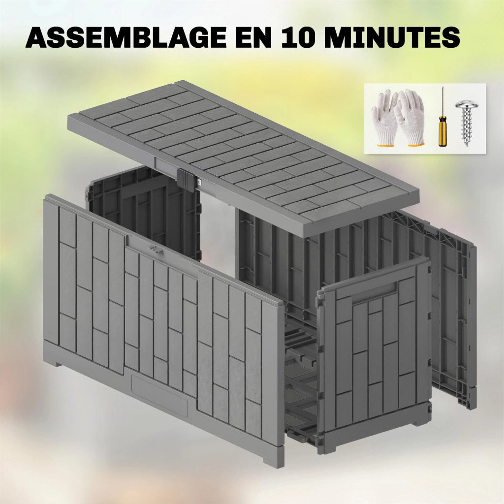 Coffre da Giardino ¨C zephmum ¨C Grigio, Resina, 122.5x56x62cm
