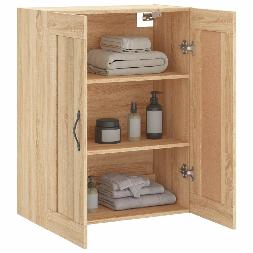 Armadietto a Muro | Mobile a Parete Rovere Sonoma 69,5x34x90 cm Legno Multistrato