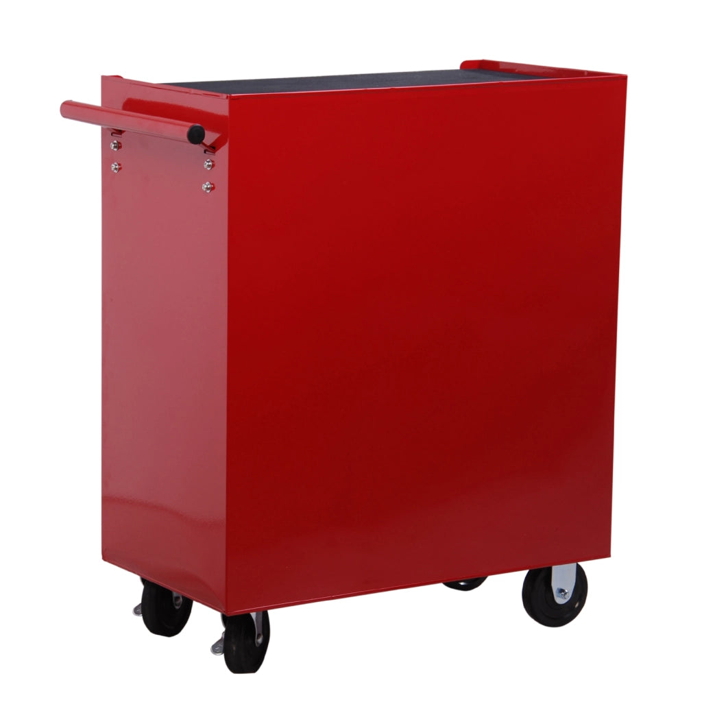 Carrello Porta Utensili con 5 Cassetti ¨C zephmum ¨C Acciaio Rosso 67.5x33x77cm