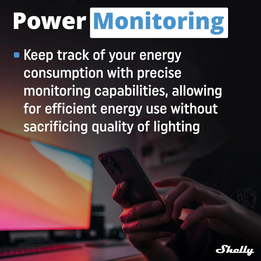 Shelly Plus RGBW PM. Modulo di Controllo RGBW per Strisce LED Wi-Fi e Bluetooth