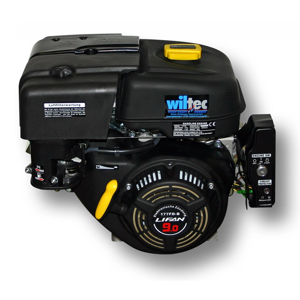 LIFAN 177 Motore a benzina 4 tempi, 1 cilindro OHV, 6,6 kW 9 CV 22 mm con frizione a bagno d'olio, avviamento elettrico
