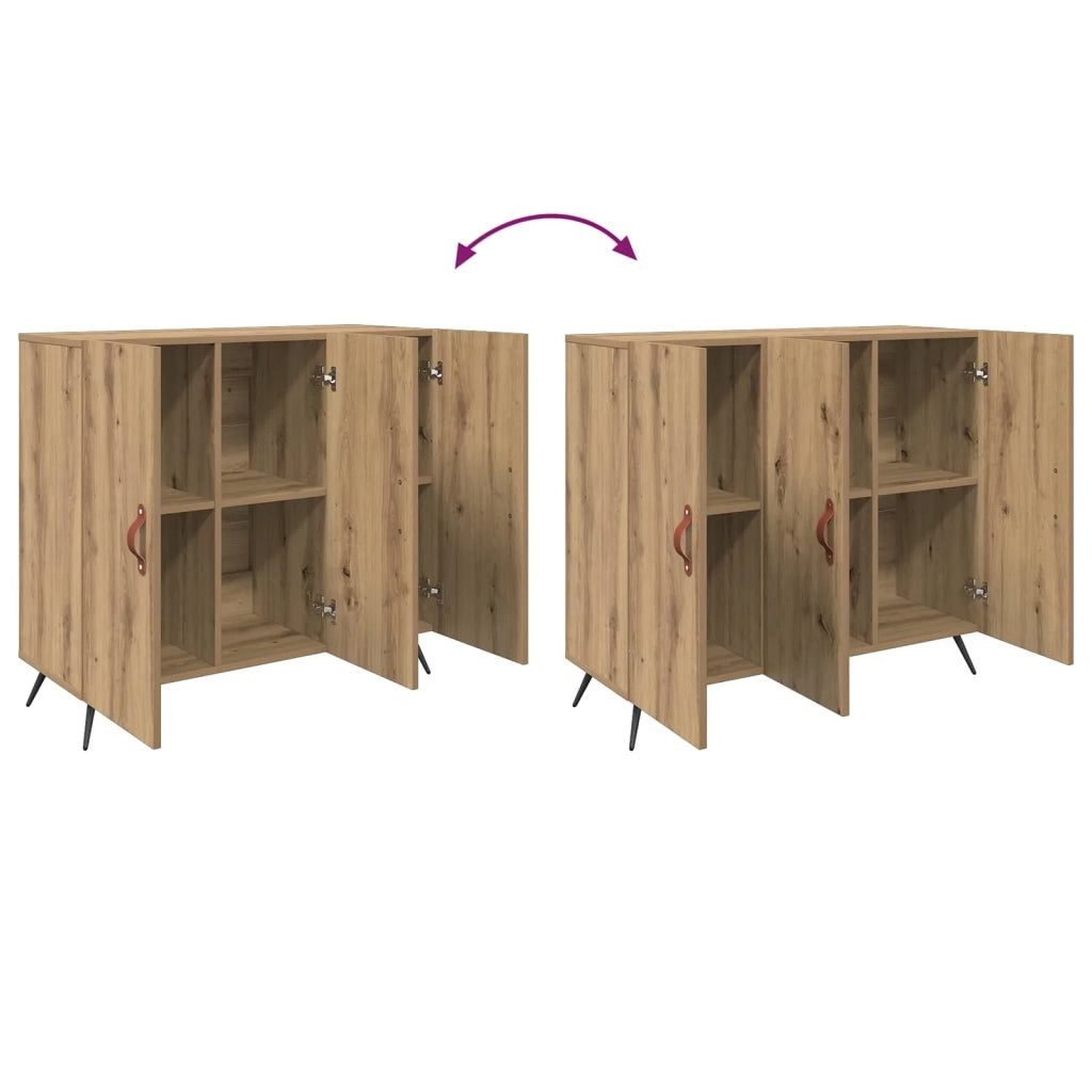 Credenza Rovere artigianale 89,5 x 34 x 80 cm Legno multistrato 879577