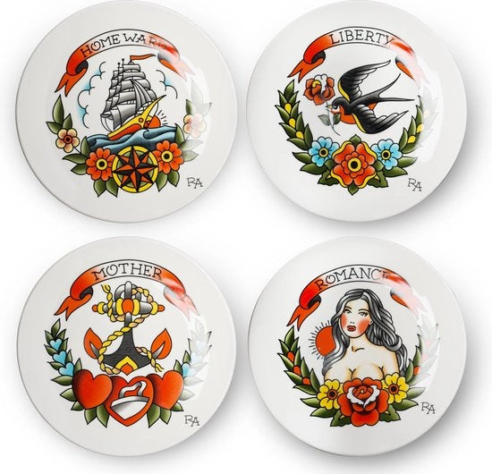 Set di Tattoo per Parete da 4 pezzi