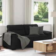 Divano a 2 Posti Nero 180x81x84 cm in Tessuto 4105309