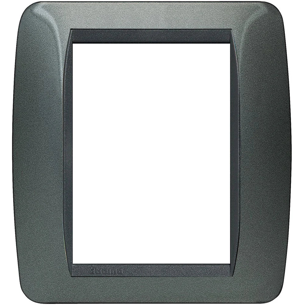 Living Int. - Placca 3+3 posti acciaio scuro - L4826AC