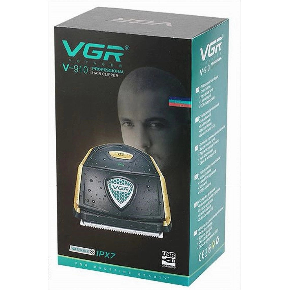 Trade Shop - Tagliacapelli Professionale Ricaricabile Senza Fili Regolabarba Uomo Rasoio V-910 -
