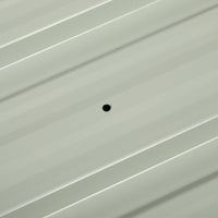 Set 12 Pannelli di Ricambio per Casette da Giardino 129x45 cm in Acciaio Zincato Grigio Scuro