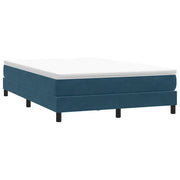 vidaXL Giroletto a Molle senza Materasso Blu Scuro 160x210 cm Velluto
