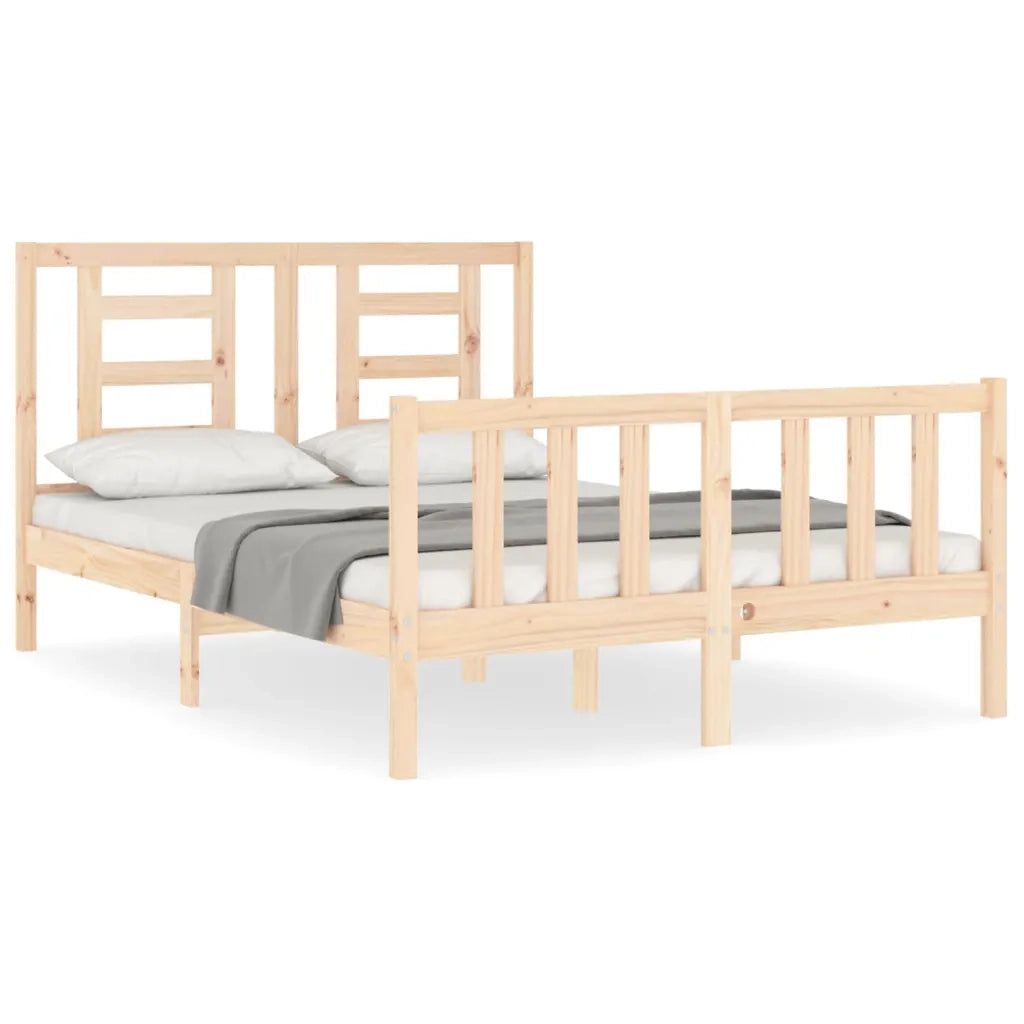 Giroletto senza Materasso-Struttura Letto 140x200 cm in Legno Massello di Pino 253378