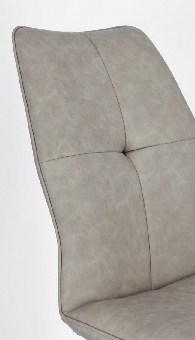 Set 2 Sedie 50x66x94h cm Kepler Pu Tortora