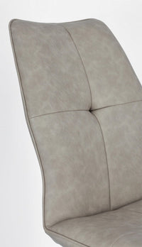 Set 2 Sedie 50x66x94h cm Kepler Pu Tortora